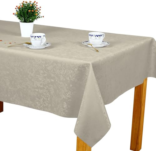 invitta Tischdecke Grau 120x120 cm, Fleckabweisend mit Lotuseffekt Modern Doppelseitig Eleganter Marmor 100% Polyester, U4 Marmor 5297