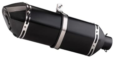 Motorcycle exhaust center pipe Motorcycle Exhaust Pipe Sleeve For R1200 Connecting Pipe Sleeve For R1200 2013-2019 Exhaust Pipe Muffler Tail Pipe(B Carbon tip)