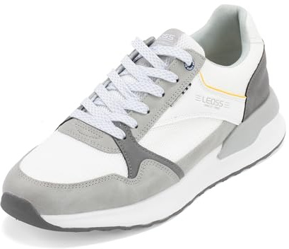 LEOSS ORIGINAL Baskets Homme Baskets Casual Légères Stables pour Marche à Pied (Gris, 41 EU, MLE250473-4)