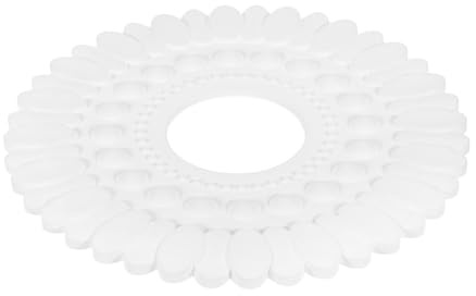SOLUSTRE Dekorative Deckenrosette aus PS, flacher Abdeckring 17,8 cm mit künstlerischem Charme, ideal für Wohnzimmer und Innenraumdekoration, widerstandsfähig und elegant