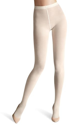 Wolford Dam, merino tights, ogenomskinliga, Ecrue, XL