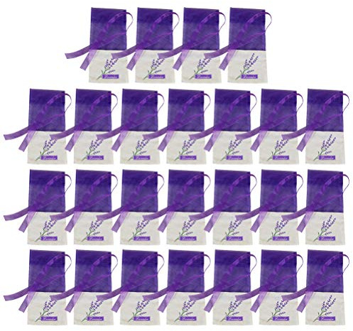 UPKOCH Sacchetti Profumati Per Lavanda Vuoti in Organza Con Cordoncino Sacchetti Per Lavanda 6.5X1.1X0.03 Pollici Borse Profumate Per Casa Armadio E Decorazioni Spezie