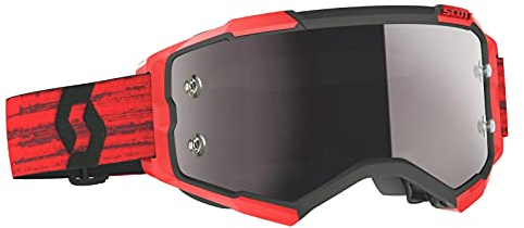SCOTT Fury Chrome Red/Black Motocross-Brille (Red/Black, One Size)