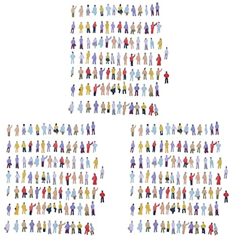 Lot de 300 figurines de train peintes échelle N (1 à 150)