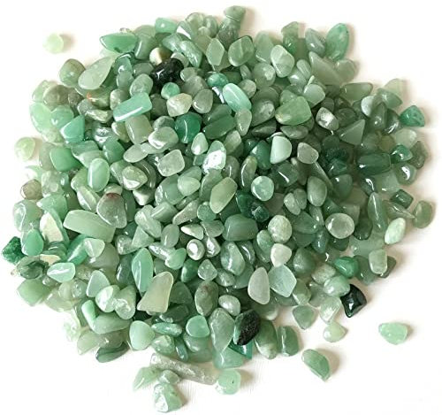 Naturel Dong Ling Jade Gravier Cristal Pierre De Guérison Pierre Précieuse Vert Aventurine Pour Fish Tank Décor À La Maison 100g,100g 5-7mm