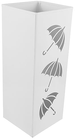Zerodeko Iron Umbrella Bucket Stand for Home Entryway Storage Metal Umbrella Holder Organizer for Walkers and Rain Gear