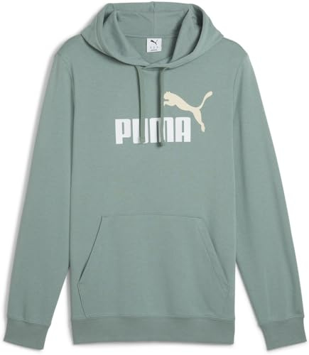Puma ESS 2 Color No. 1 Logo Hoodie TR, Sudaderas con Capucha Hombre, Green Moon,