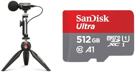 Shure MV88+ iPhone Mikrofon Video Kit & SanDisk Ultra Android microSDXC UHS-I Speicherkarte 512 GB + Adapter