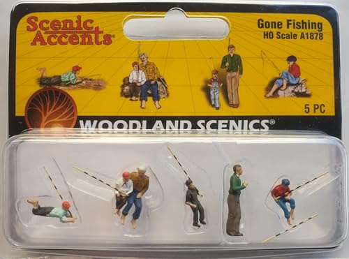 Woodland Scenics A1878 fiskare fiskare fiskare figurer spår H0 HO 1:87 gon-fiske