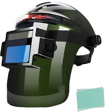 LEIDIMUS True Color automatisk svetshjälm med fläkt, LED-ljus, soldriven svetshuva med 2 bågsensorer, svetsmask med brett synfält 9–13 för TID MIG ARC