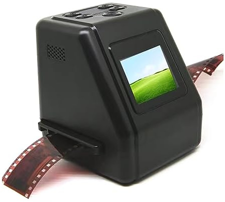 Escáner De Negativos De Diapositivas, Visor De Diapositivas Y Películas Con Pantalla LCD De 2 Pulgadas, Convierte Películas 135 110 126 Y Super 8, Diapositivas, Negativos a Fotos Digitales JPG