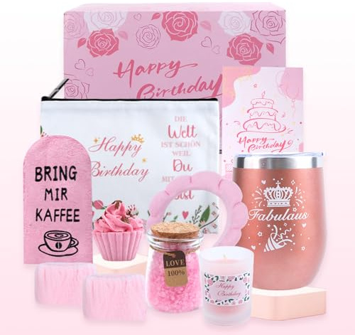 Belillpipi Geschenk für Frauen, Geschenkset Frauen Geburtstag, Beste Freundin Geburtstag Geschenkset, Geburtstagsgeschenk für Freundin, Mama, Schwester, Stilvolles Geschenk für jeden Anlass