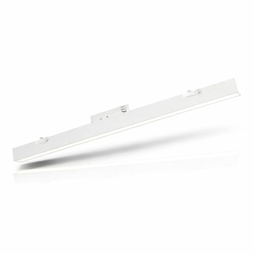 damastoreitalia Barra LED Lineare per Binario Trifase 40W Luce calda, fredda, naturale, 110°, Professionale per Negozi e Showroom (Bianco)