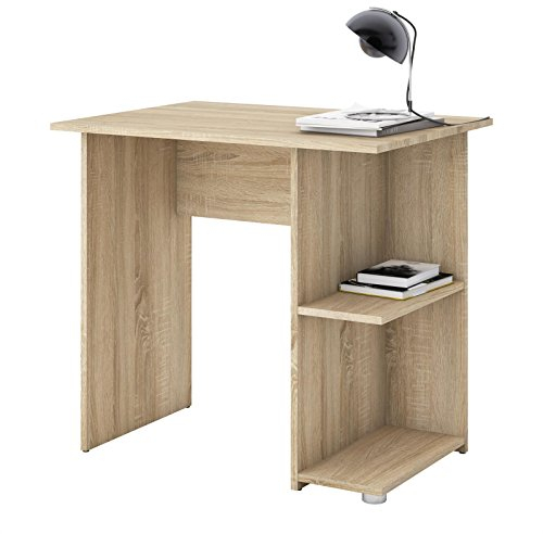 CARO-Möbel Schreibtisch Computertisch Kinderschreibtisch Kuba in Sonoma Eiche, mit 2 Ablageflächen, 82 x 76 x 60 cm, Bürotisch