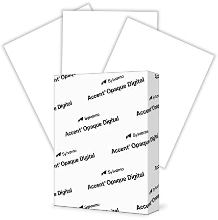 Accent Opaque White Printer Paper, 8.5” x 11” 32lb Bond/80lb Text Copy Paper – Premium Computer Paper with Smooth Finish, 97 Bright, 118gsm – Multipurpose White Paper – 188100R – 400 Sheets (1 Ream)
