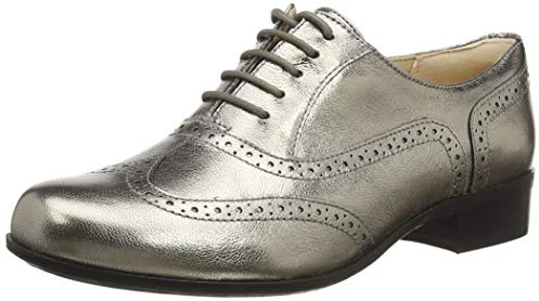 Clarks Women's Hamble Oak Brogues, Grey Stone Met Lea Stone Met Lea, 8 UK