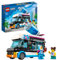 LEGO 60384 City Penguin Slushy Van, Truck Toy for 5 Plus Year Old Kids, Boys & Girls, Vehicle Building Set with Cosutme Figure, Summer Series, Gift Idea