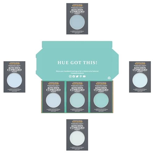 Rust-Oleum Kitchen Cupboard Paint in Matt Finish – Soft Blues Tester Box