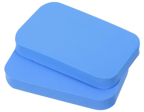 PATIKIL 2 Pack Tischtennis Gummi Pflege Schwamm Ping Paddel Reinigung Blau | Schwamm Schläger Reiniger