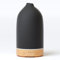 SALUBRITO Keramik Aroma Diffuser, Schwarz Diffusor für Ätherische Öle, Ultraschall Duftöl Diffuser, Aromatherapie Diffusor für Duftöle