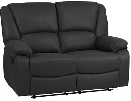 Totò Piccinni Set Divano 2 o 3 posti, Poltrona Relax CALIPSO Reclinabile, ImbottitI con Braccioli e Poggiapiedi (Effetto Nabuk Grigio Scuro, 2 Posti)