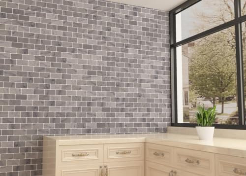 (20Fliesen) Mosaik Fliese Marmor Naturstein 5 x 10 Brick Carrara Antik Marmor Mosaikfliesen Marble für BODEN WAND BAD WC DUSCHE KÜCHE FLIESENSPIEGEL THEKENVERKLEIDUNG BADEWANNENVERKLEIDUNG