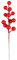 DABAIXIONG 10 tallos rojos artificiales de 7.8 pulgadas, bayas de acebo, frutas artificiales, decoración para el hogar, boda, árbol de Navidad