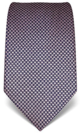 Vincenzo Boretti Cravate homme, pure soie, haute densité de tissage, anti-tâches, anti-salissures, hydrofuge, longue, accessoire pour la chemise et costume - motif pied-de-poule bleu foncé/rose