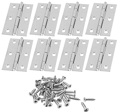 8 Acciaio Inox Cerniere,68mm × 38mm,Cerniera a Vite inox,Cerniere Inox,Cerniere in Acciaio Inossidabile,Cerniere per Legno,cerniere inox nautica,Cerniere pieghevoli