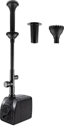 Teichpumpe Mit Filter 3 in 1,Tauchpumpe Aquarium Pumpe,Springbrunnenpumpe Mit Beleuchtung,Wasserpumpen Für Aquarien,Gartenpumpe 2000h/l 25w,Mit 3 Düsen Springbrunnen Für Gartenteiche,Filterpumpen