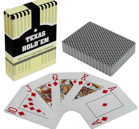 Pegasi Pokerkarten Plastik - Pokerkarten Blau - Pokerkarten Set - 100% Plastik Pokerkarten - Pokerkarten Wasserdicht - Knitterfreie Spielkarten