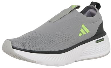adidas Cloudfoam GO Sock Shoes, Zapatos Hombre, Grey Three/Lucid Lemon/Grey Two, 45 1/3 EU