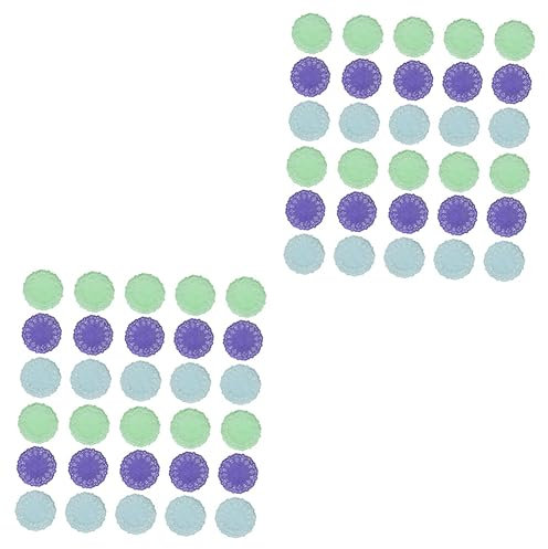 BESTonZON 600pezzi Doilies Colorati Carta Assorbente Per Fodere Per Scatole Da Torta Blu Verde Per Decorazioni Di Feste e Eventi