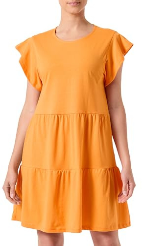 Vila VISUMMER S/S Dress /2, Sol orange, XL