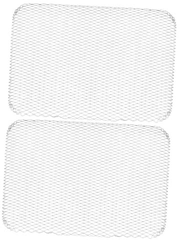 KONTONTY Grillmatten 10 Stück Hitzebeständige Grillunterlagen Aus Aluminium Netzgewebe Für BBQ Outdoor Grill Zubehör Wiederverwendbare Grillpads Für Fleisch Gemüse Und Fisch