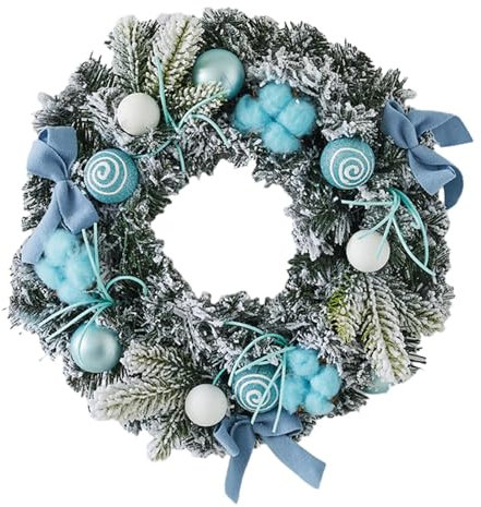 Sharplace Couronne de Noël Couronne de Noël pour Porte d'entrée Décorations intérieures et extérieures pour la Maison Couronne Artificielle Guirlande de, Diamètre 40cm