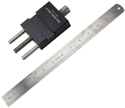 Woodworking Ruler Adjustable Metal Aluminum Marking Gauge Pocket Ruler Scribing Measuring Tool Ruler For Woodworking