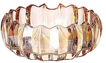 KRXSOBNV, Cendriers 1 pièce cendrier de Table en Verre Cristal Grande capacité cendrier décoration de Maison Jaune extérieur,cendrier.