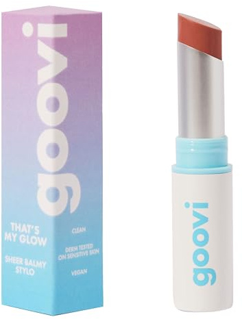 GOOVI That's My Glow Tinted Lip Balm, Getönter, pflegender Lippenbalsam | Mit Meeresalgenextrakt, pflegend & glänzend, 2,5g