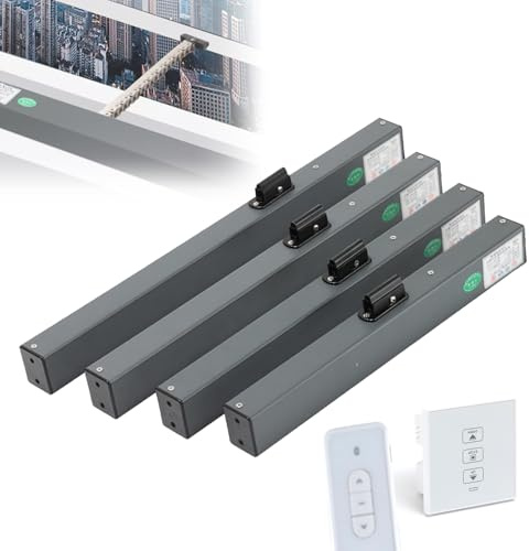 QIeAny Apriporta Automatico per Finestre, Apriporta Automatico A Catena IP32, Corsa 300-800 Mm | Spinta 400 N | Telecomando, per Finestre A Battente, Lucernari, Sfiati sul Tetto,400mm