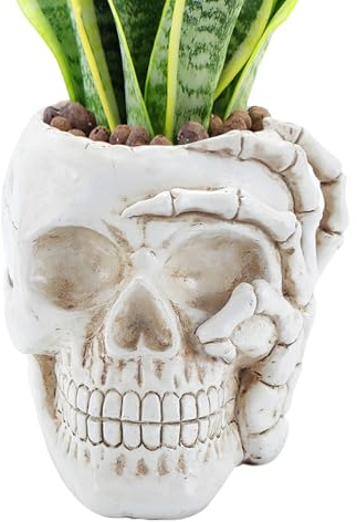 Skull Planter, Skull Planter Harts mångsidig plantering godis skål | Skull för suckulenter Små krukväxter Inomhus semesterdekoration