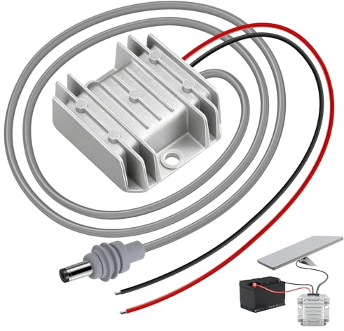 Mwin Starlink Mini Adaptador de 12 V – Convertidor de Cable de Alimentación CC 12 V para Mini Fuente de Alimentación Starlink, Kit de Conversión de Paso de hasta 30 V 3.5 A, Enchufe Macho CC para