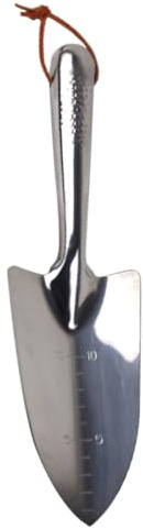 SEWACC Truelle à Main en Acier Inoxydable Petite Bêche Légère et Robuste pour Jardinage Extérieur Outil de Jardinage Portable pour Planter Désherber et Épandre du Couleur Argentée