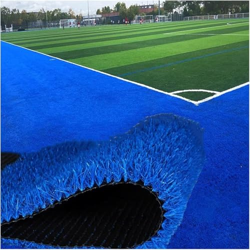 7UIYgtyO Tappeto erbato Sintetico Tappeto in Erba realistica Blu for Esterni, Alto 1,18 Pollici, tappetini da Giardino for Giardino e Cortile per l'outdoor(50x200cm)