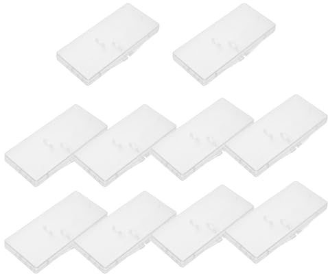HAMPPLIES 12Er Pack Interdentalbürsten Etui Tragbarer Halter Für Interdentalbürsten Rechteckiges Klappetui Transparentes Zahnbürstenetui