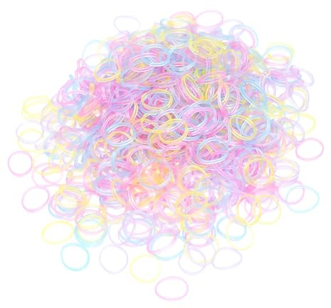 Baby Hair Ties Elastic Hair Rubber Bands,400pcs Multi Color Small Ponytail Holders for Kids Girls