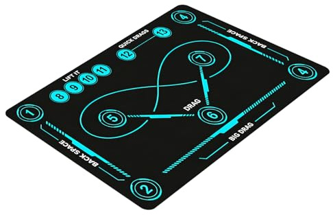 Feldhockey Trainingsmatte, Eishockey Training rutschfest, 50 * 80cm Hockey Matte, Ballkontrolle Übungsmatte Mit Leise Oberfläche Für Drinnen Und Draußen, Trainingszubehör Für Alle Altersgruppen