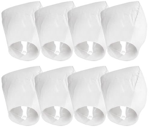 8 Pcs Chinese Lanterns for Outside, Paper Lanterns to Release in Memory for Weddings and Anniversaries, Sky Lanterns for Memorial Events and Outdoor Parties, Japanese Lantern Style Memorial Balloons f