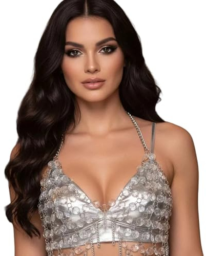 Mehrschichtige Körperkette Harness Brust Mode Körperketten BH Nachtclub Party Bodys Schmuck Zubehör Brust
