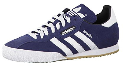 adidas Herren Samba Super Suede Sneaker, Blau (Navy), 44 2/3 EU